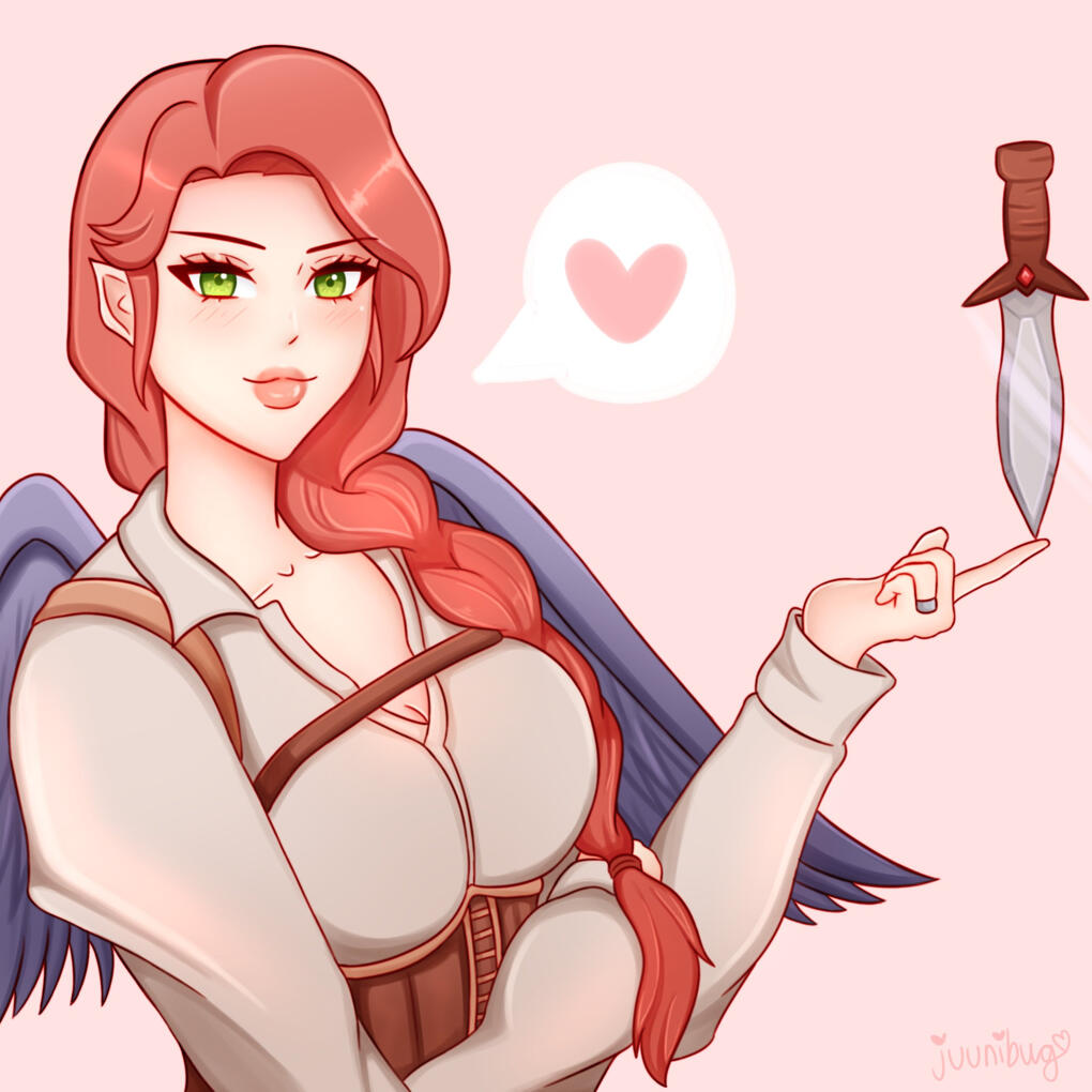 art of my D&D rogue Soleil done by @juunibug